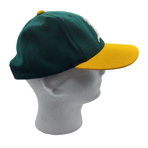 Vtg Logo Athletics Oakland A's Snapback Cap Baseball MLB OSFM Adj - Picture 3 of 8